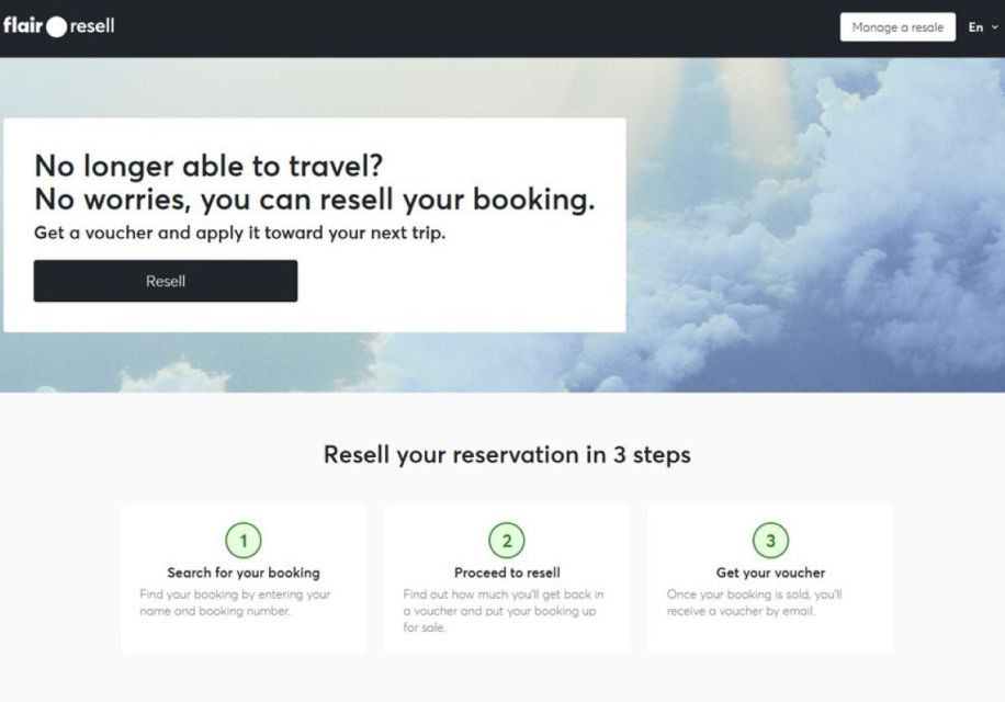 Flair Airlines debuts North America’s first ticket resale platform