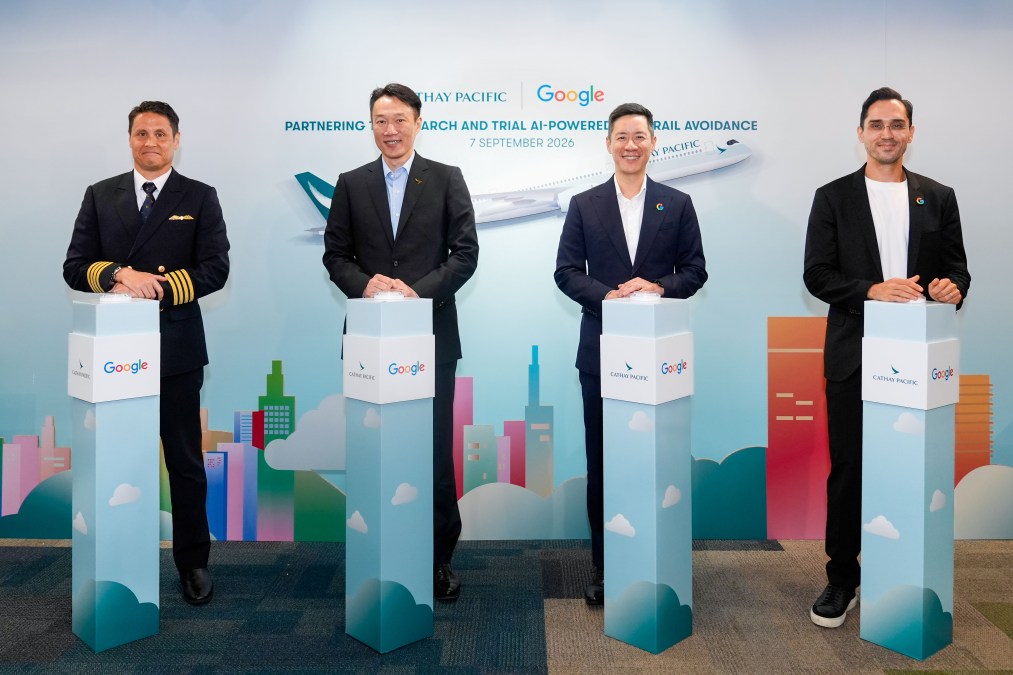 Cathay Pacific and Google partner to reduce contrails through AI